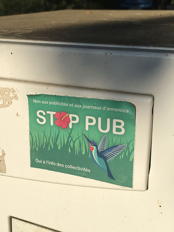 Autocollant Stop Pub
